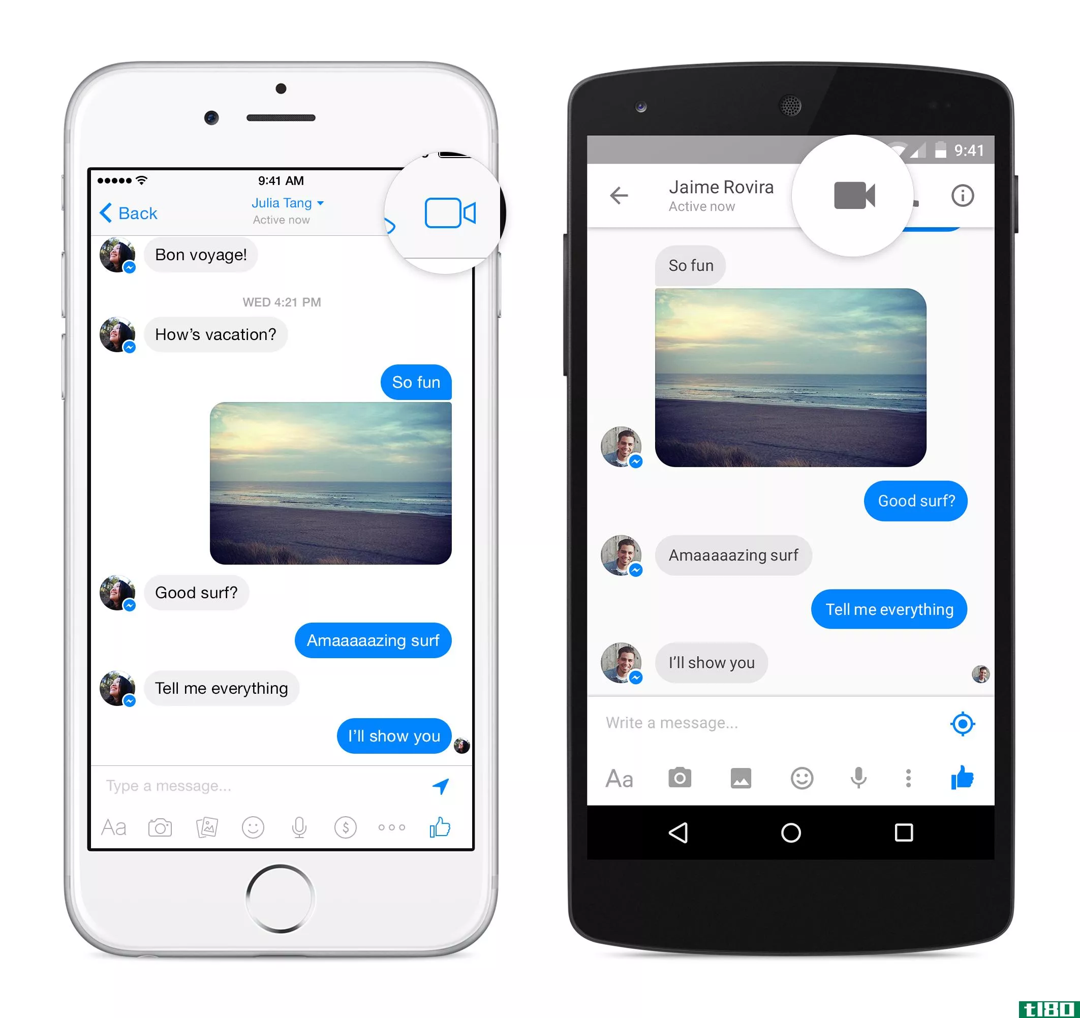 facebook messenger增加了免费视频通话功能，可与skype通话
