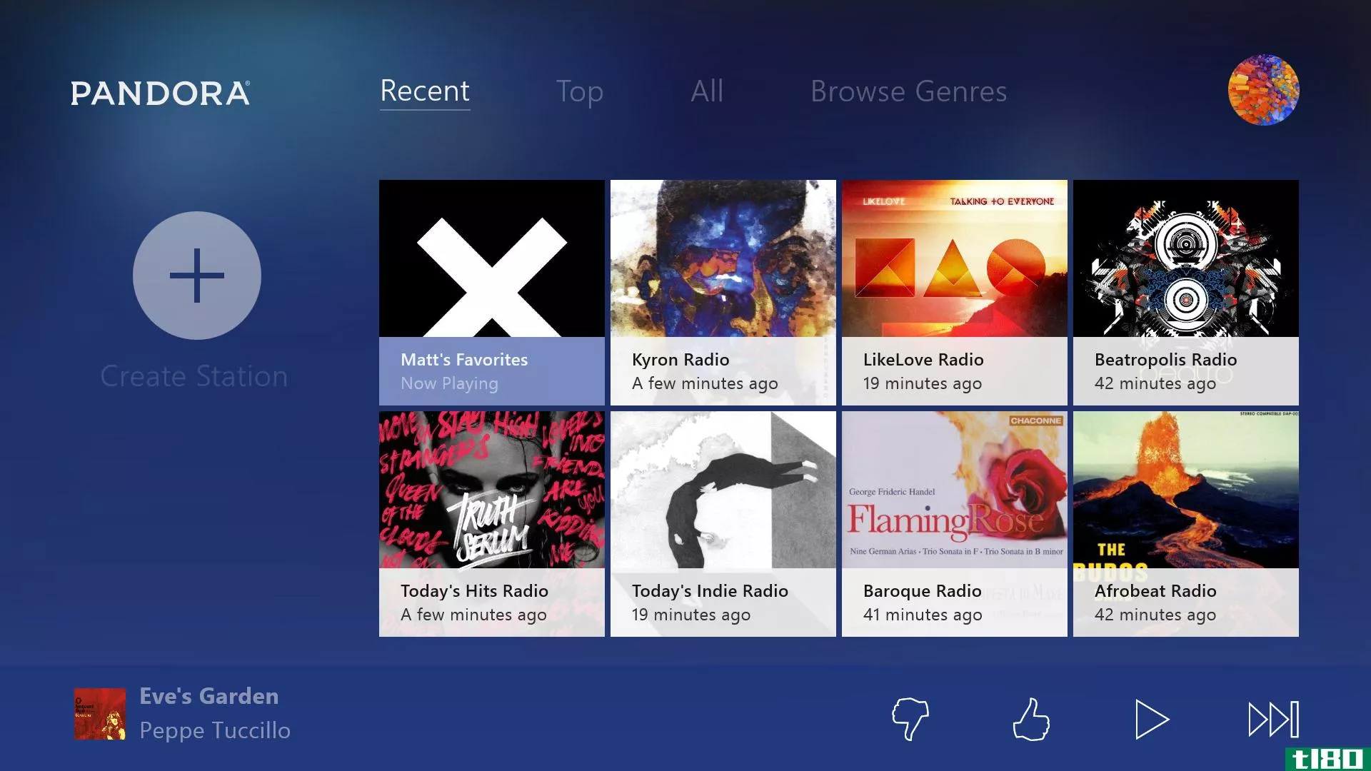 潘多拉的新xbox one应用程序让你在玩游戏的同时收听电台