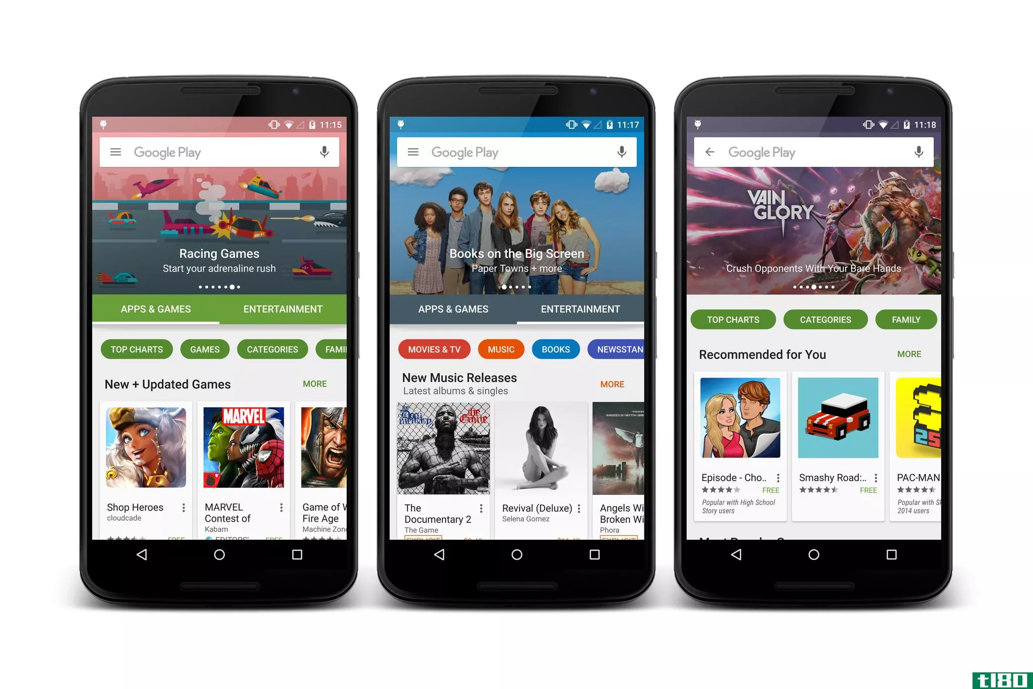 重新设计的googleplay商店开始向android设备推出