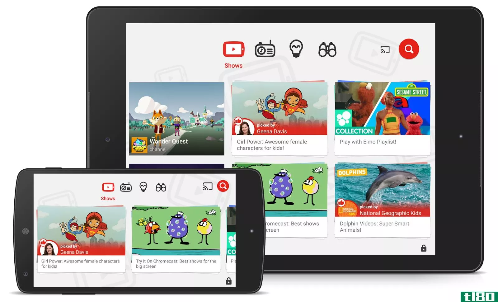 youtube kids是一款适合家庭使用的视频应用程序，目前在美国以外地区也可以使用