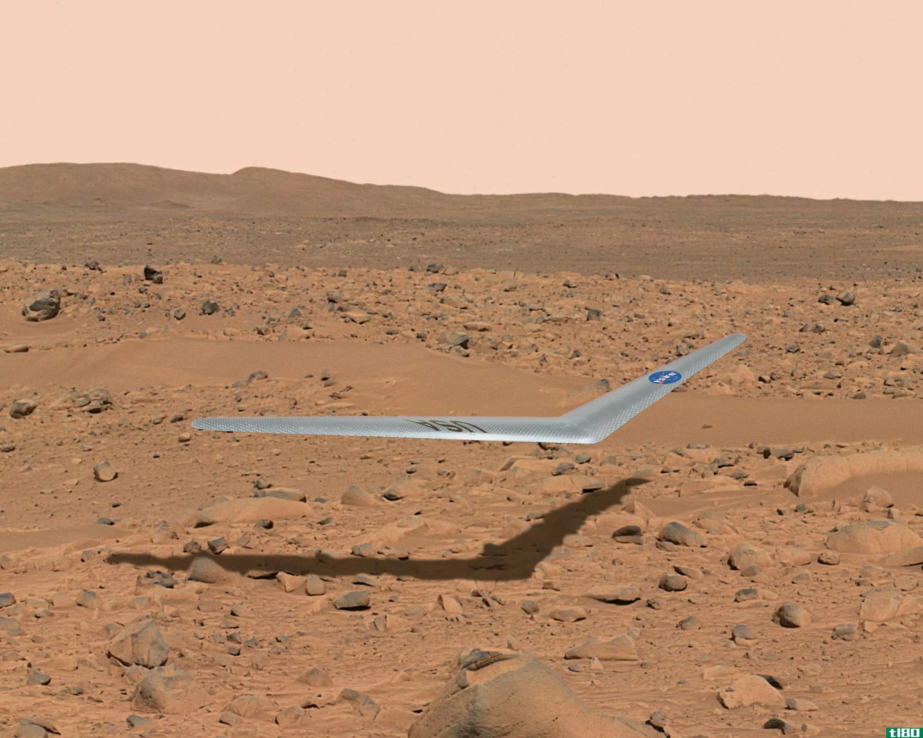 这种类似回飞棒的飞机可能是第一架在火星上飞行的飞机
