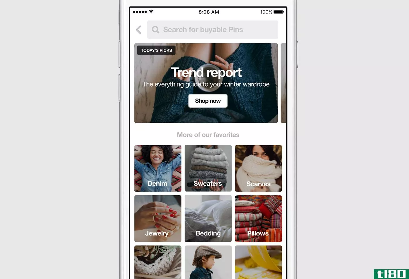 pinterest推出专门的购物区