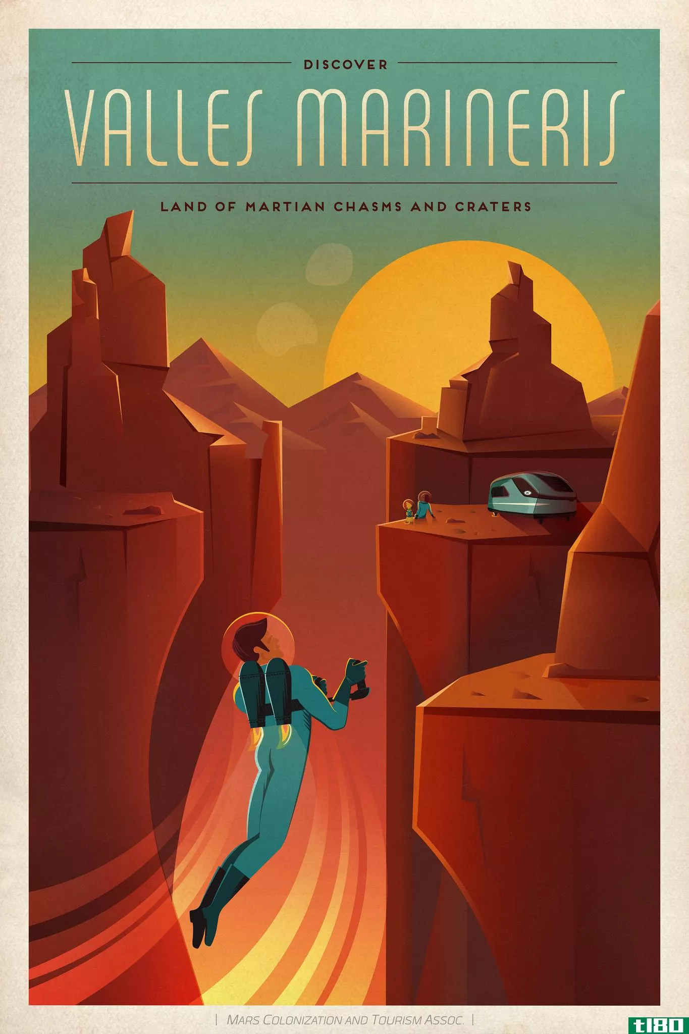 spacex为火星**了一些很棒的旅行海报