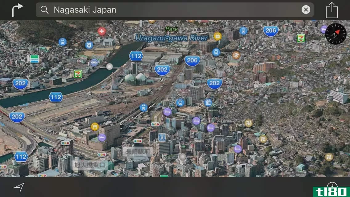 apple maps将其3d天桥视图添加到新的城市、城镇和城堡中