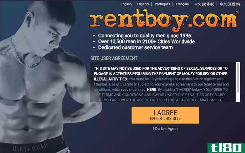 7人因数百万美元的“网上妓院”rentboy.com被捕