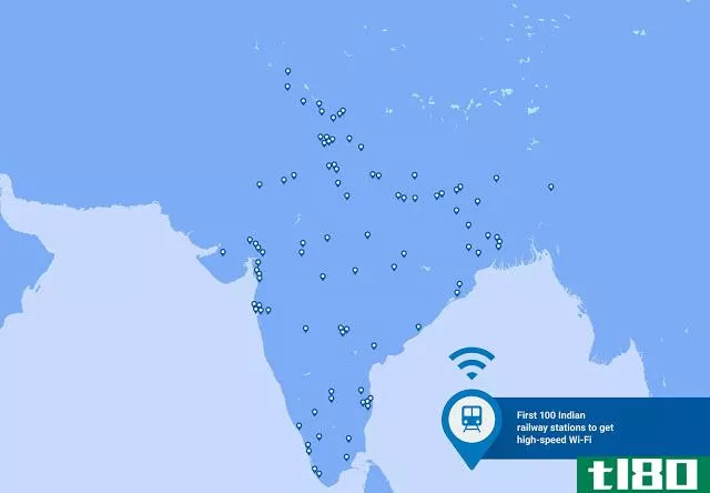 谷歌在2016年底前将高速wi-fi带到100个印度火车站
