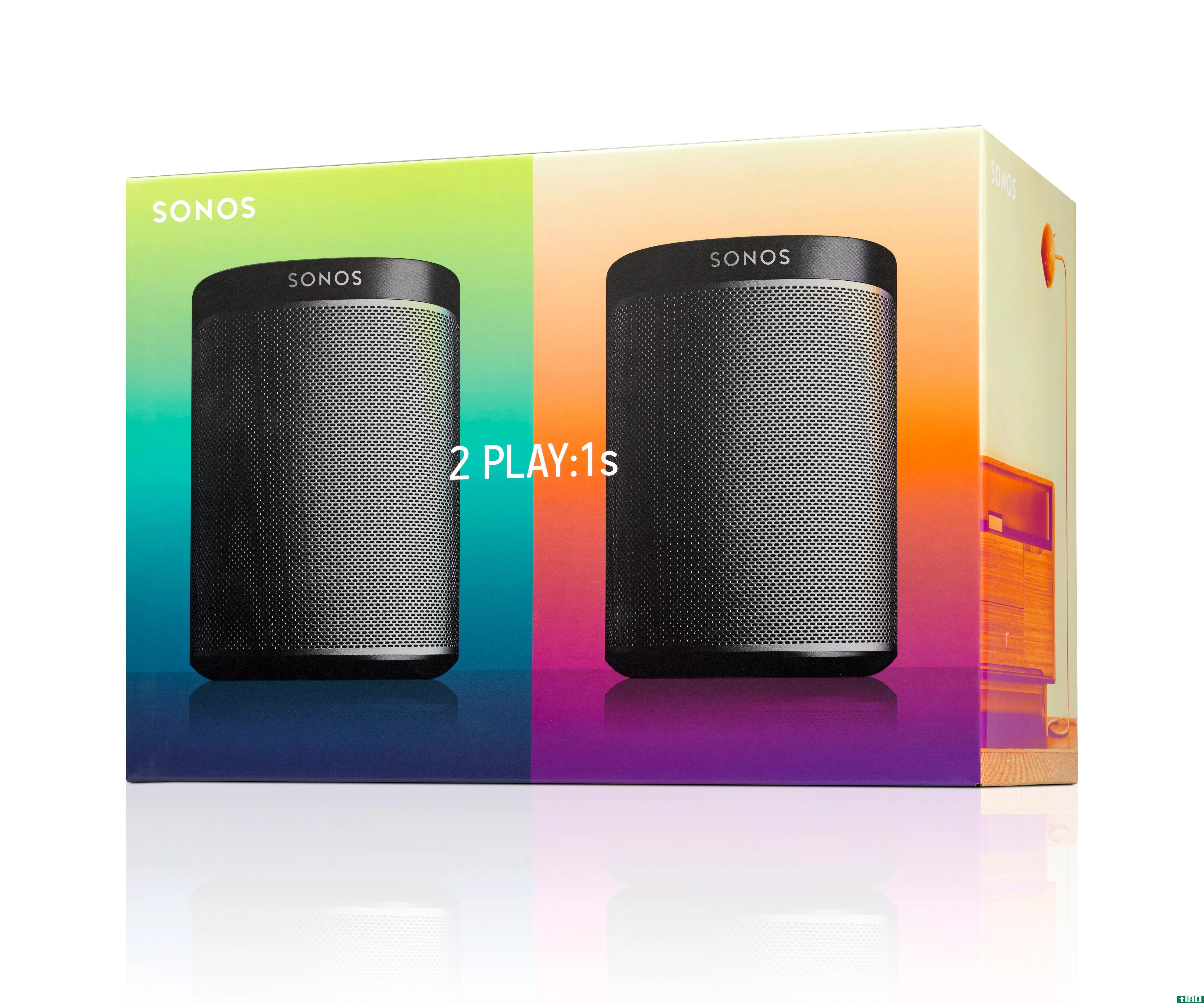 sonos推出价值349美元的入门包，包两个play:1 speakers 在一起