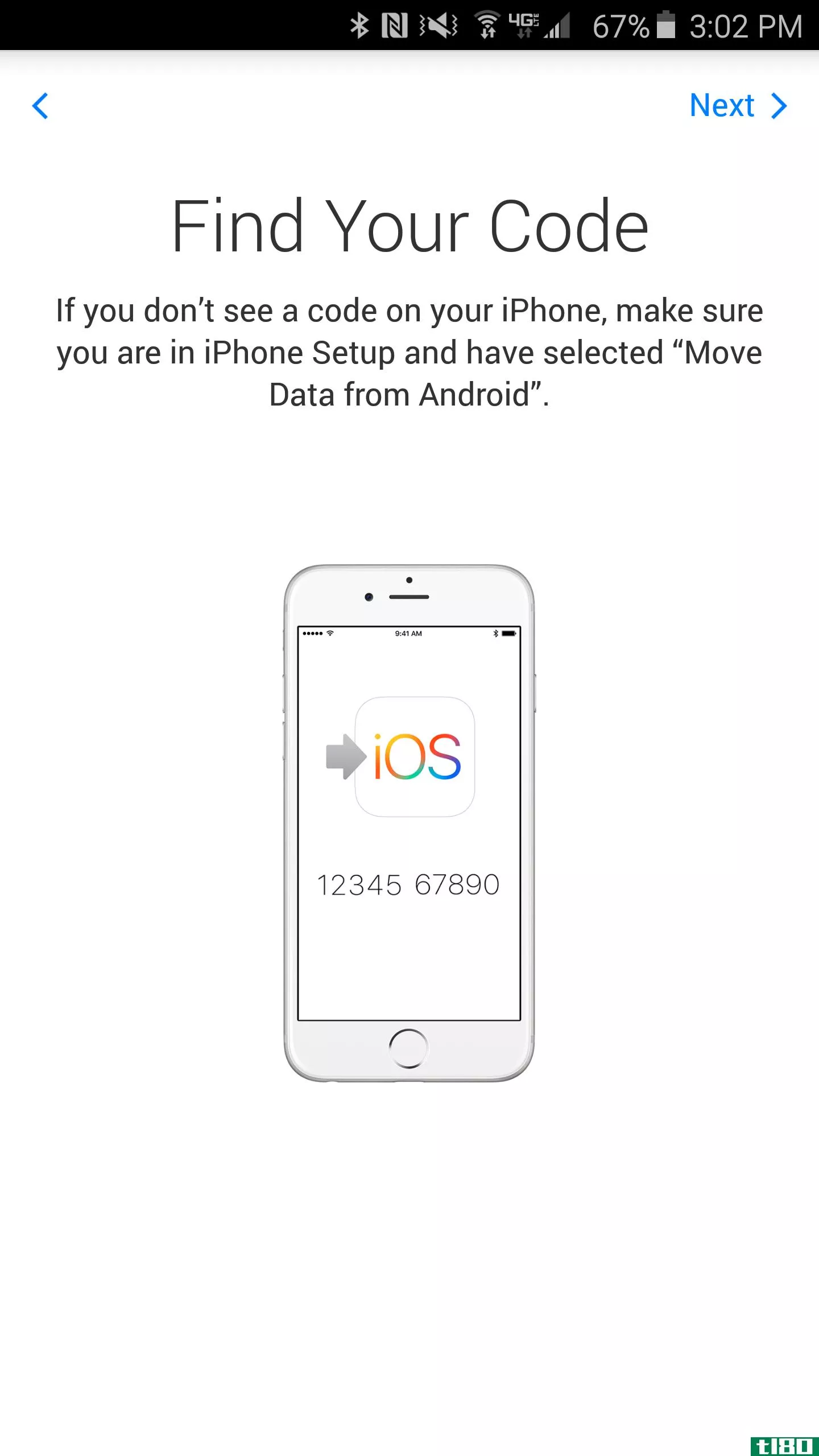 苹果的“移动到ios”应用现在可以在android上使用