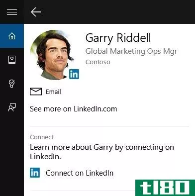 微软将cortana和linkedin连接到了Windows10
