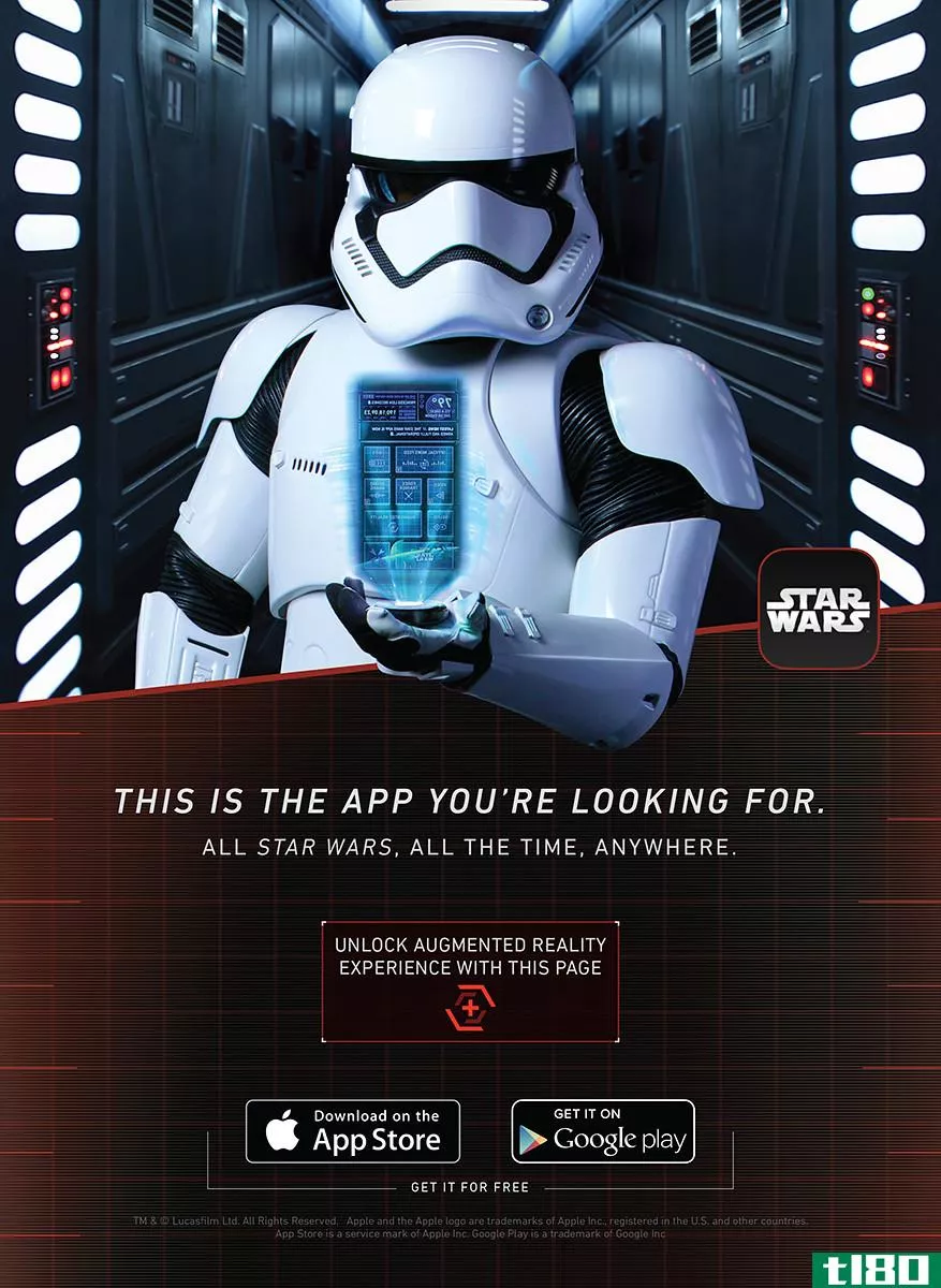 star wars app AR poster
