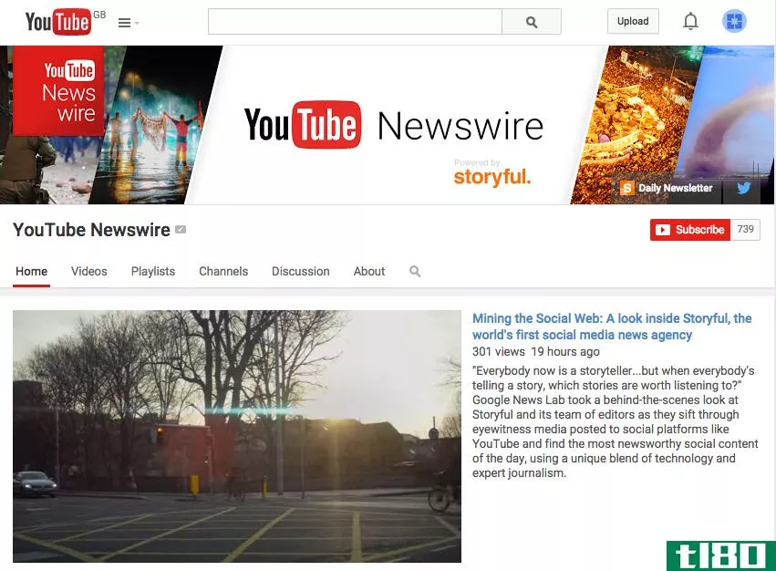 谷歌的youtube newswire将核实目击者拍摄的突发新闻片段