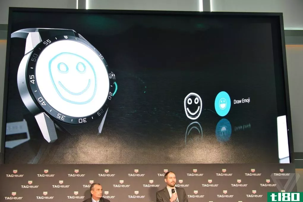 android wear首款豪华智能手表是售价1500美元的tag heuer connected手表