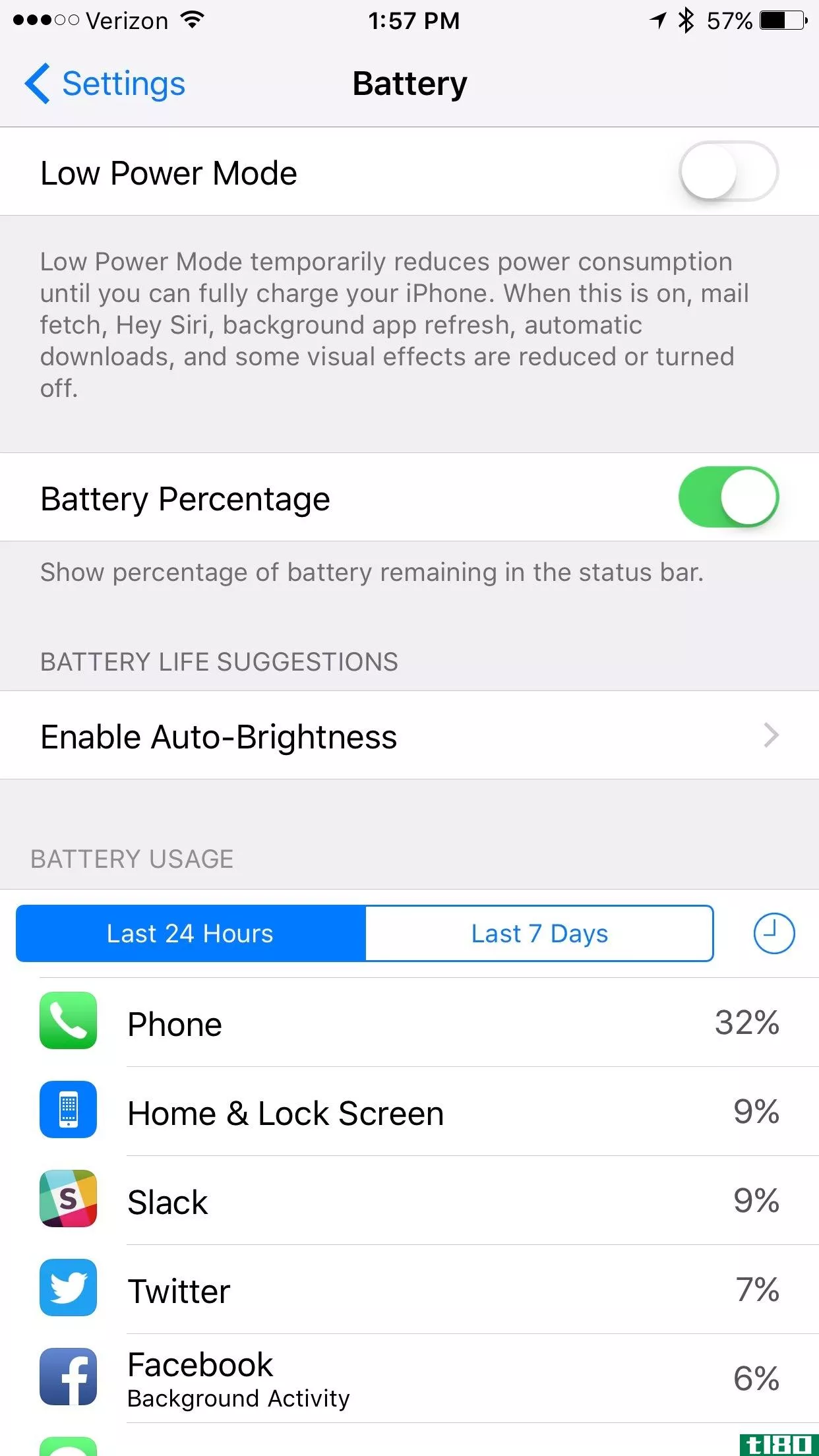 iOS 9 Low Power Battery