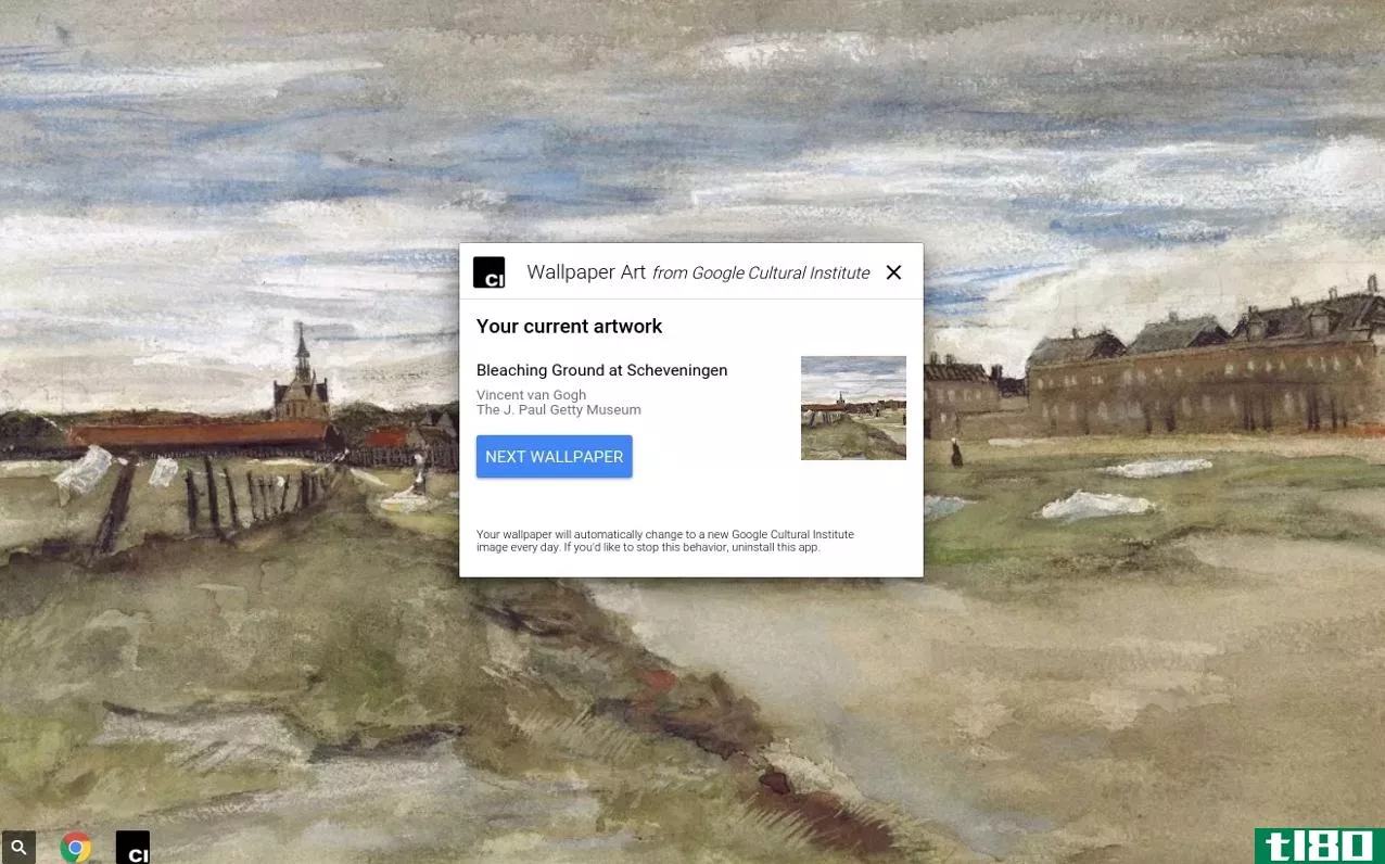谷歌新推出的chromebook应用程序将你的桌面变成了一个美术馆