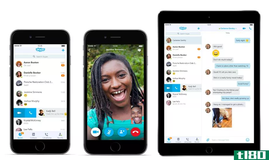 ios和android版skype放弃了类似windows phone的设计