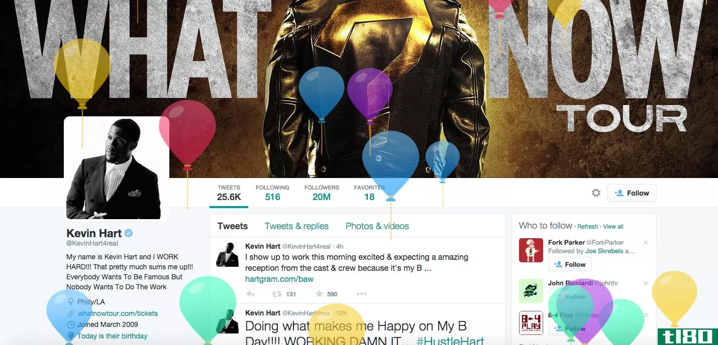 twitter想知道你的生日，所以它可以用气球和广告给你洗澡