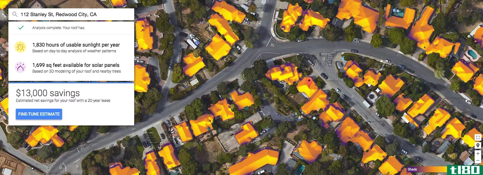 谷歌地图现在可以告诉你是否值得在你的屋顶安装太阳能电池板