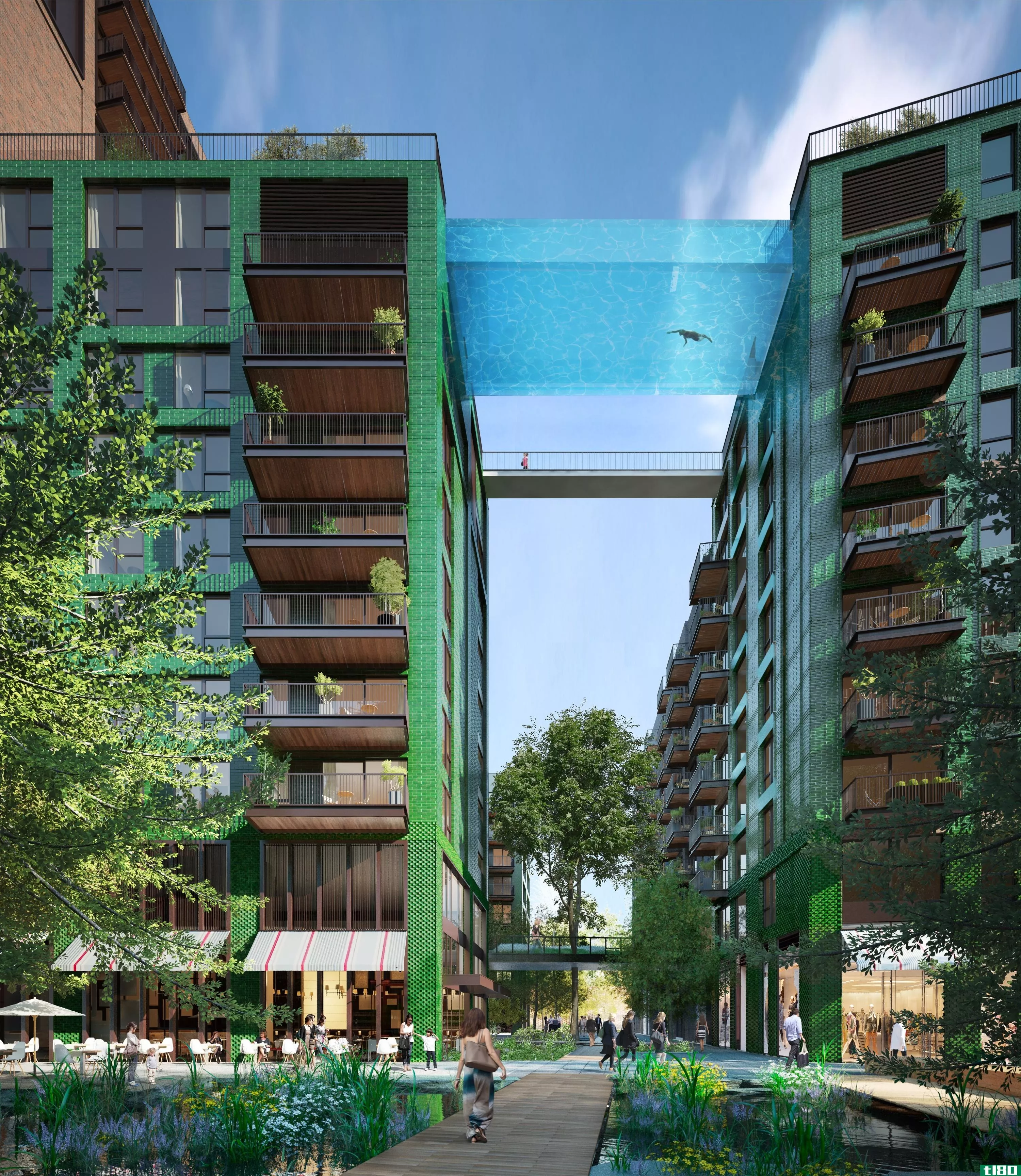 伦敦的空中游泳池将让超级富豪在空中畅游