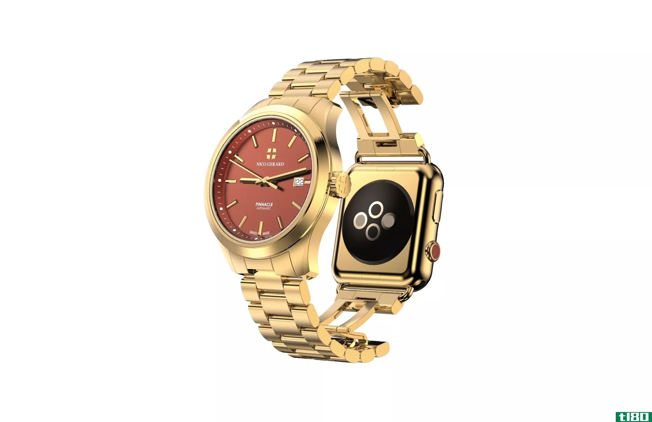 有人把苹果手表绑在这只价值10万美元的手表上，因为有钱人