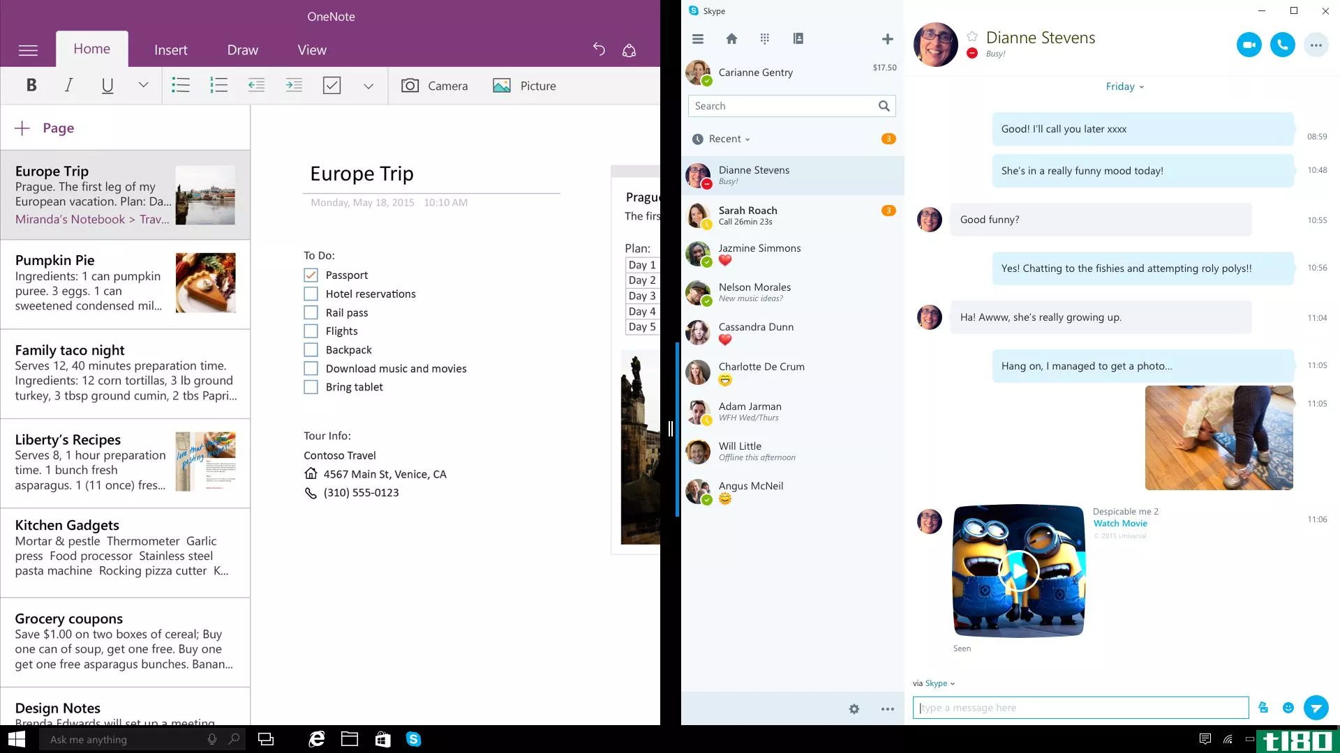 微软将发布适用于Windows10的通用skype应用程序