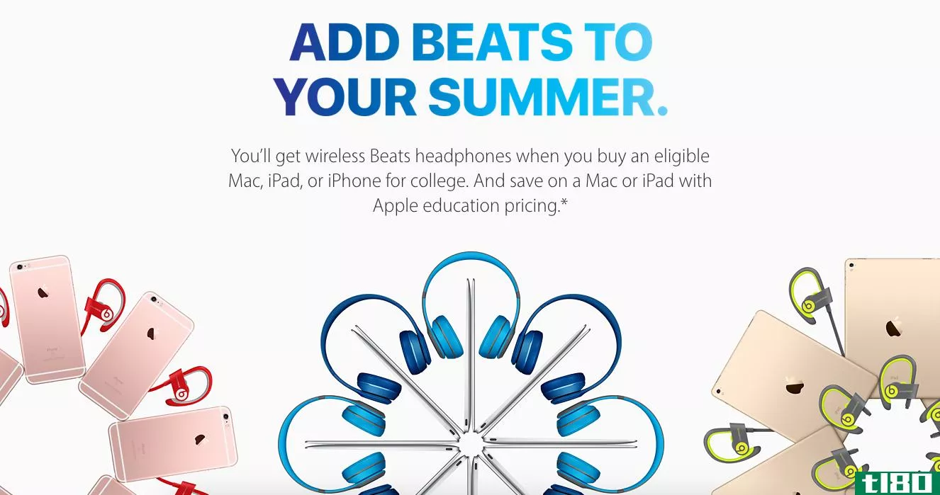 苹果公司向购买iphone、ipad或mac的学生赠送beats耳机
