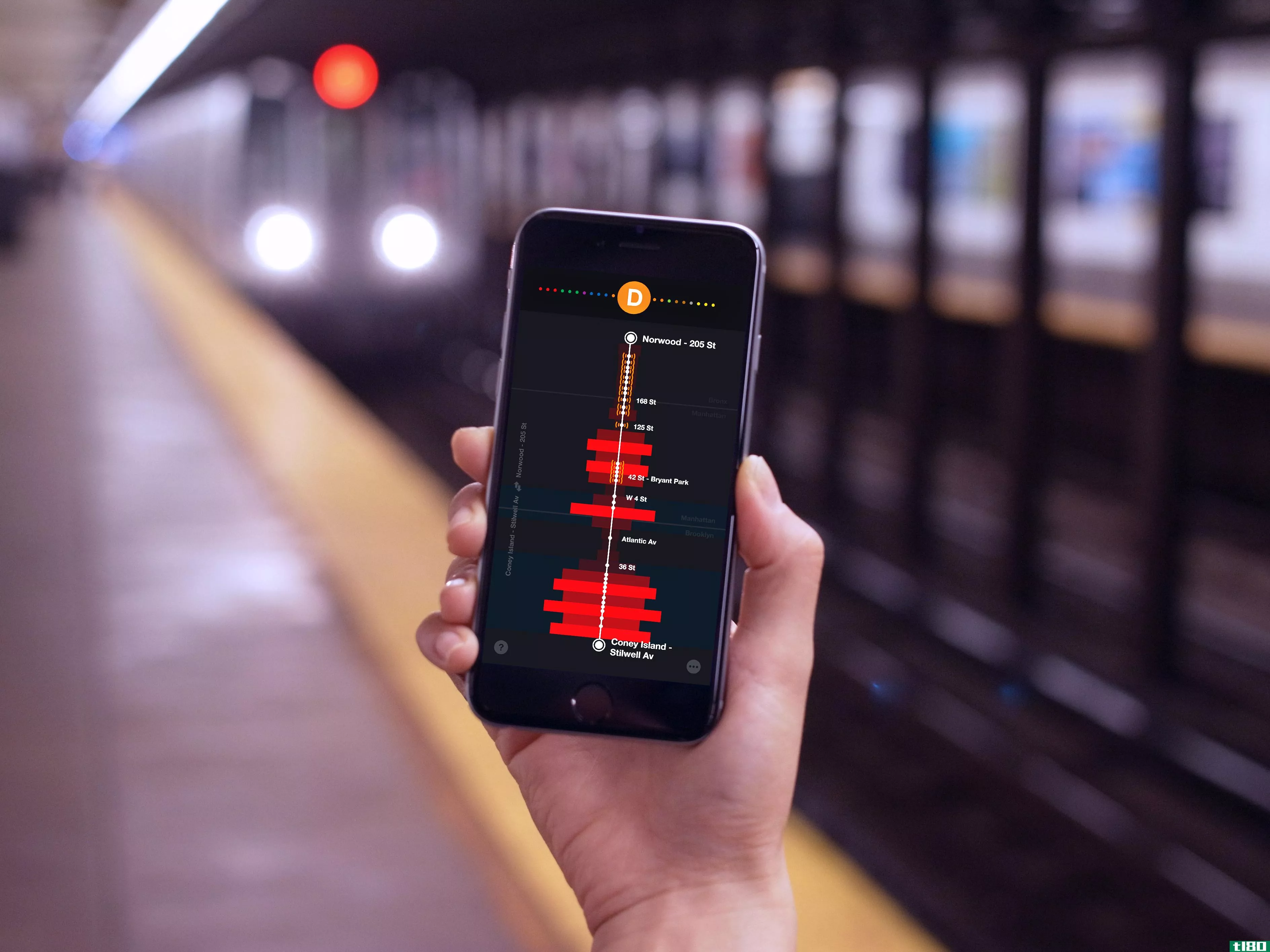 用这个新应用追踪你地铁线路上的手机服务