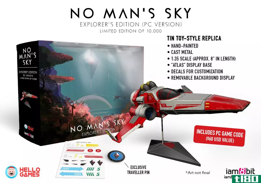 150美元的无人天空特别版包括一个玩具宇宙飞船