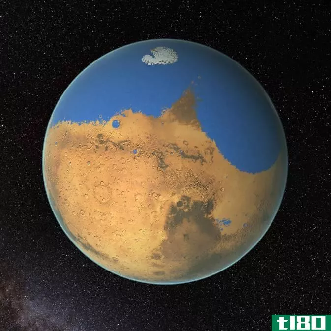 火星上的巨大海啸可能塑造了火星的表面