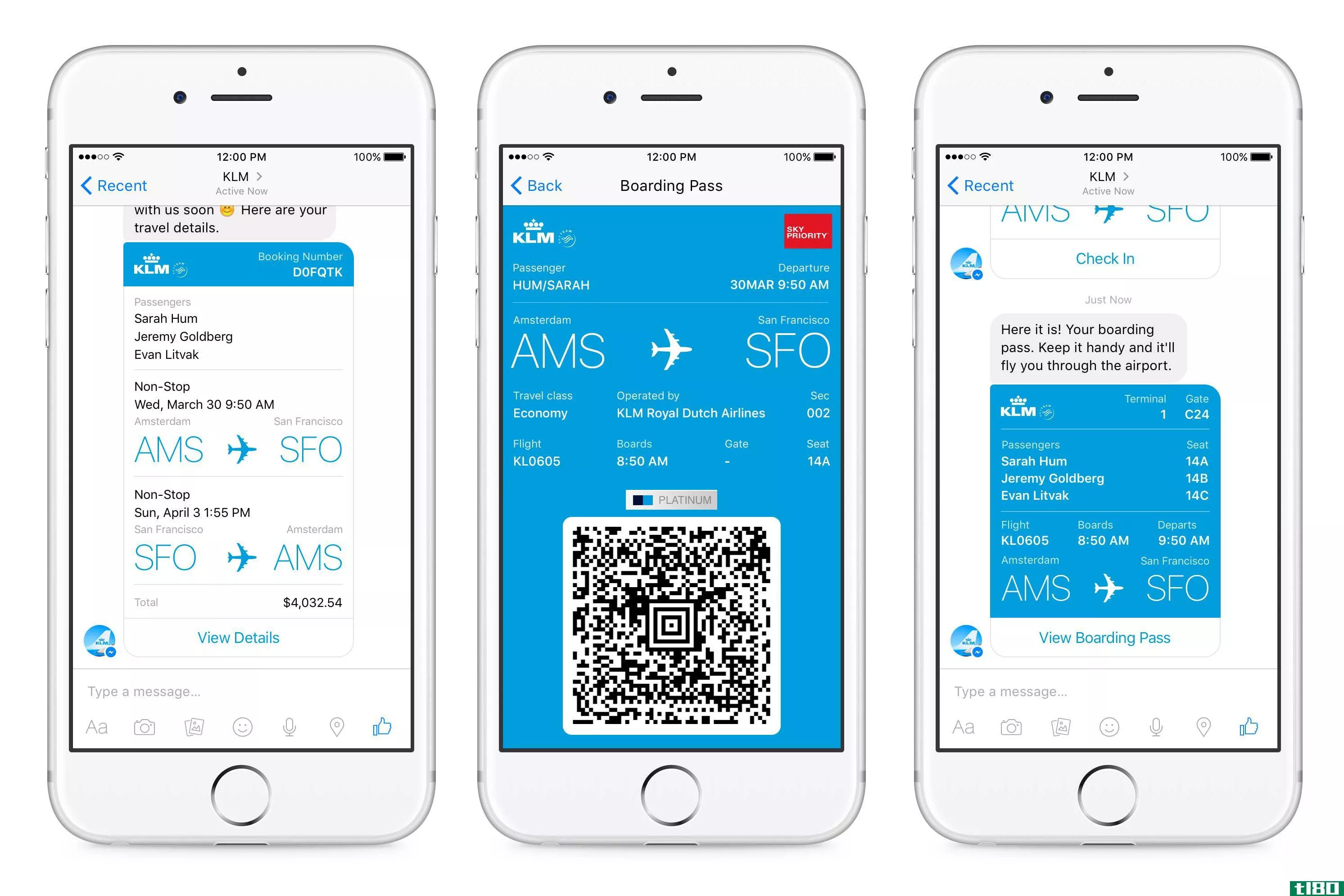facebook messenger现在可以成为您乘坐荷航航班的登机牌