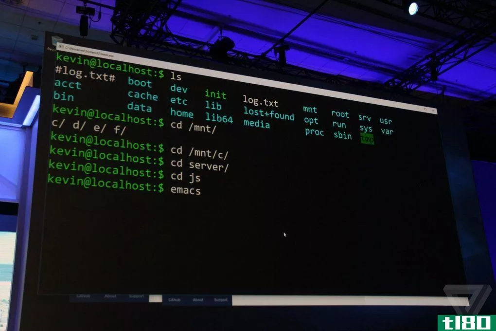 微软正在将linux命令行添加到Windows10中