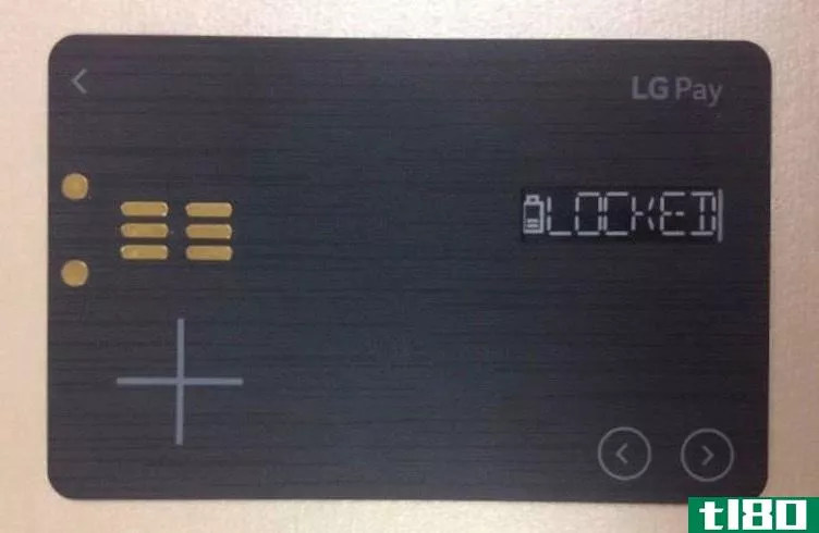 lg可能正在制作一种通用信用卡
