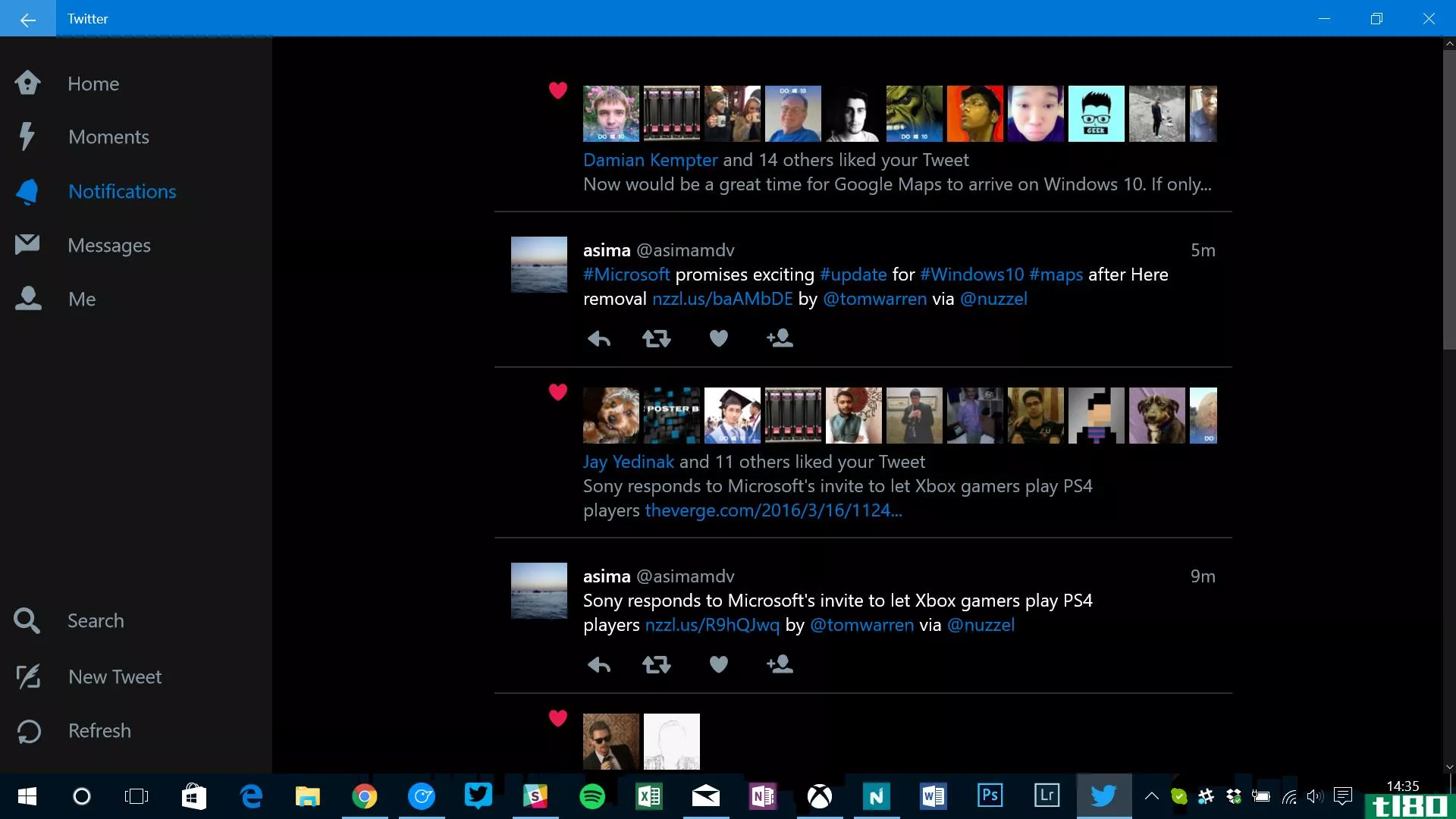 twitter for windows 10更新了新设计和最新功能