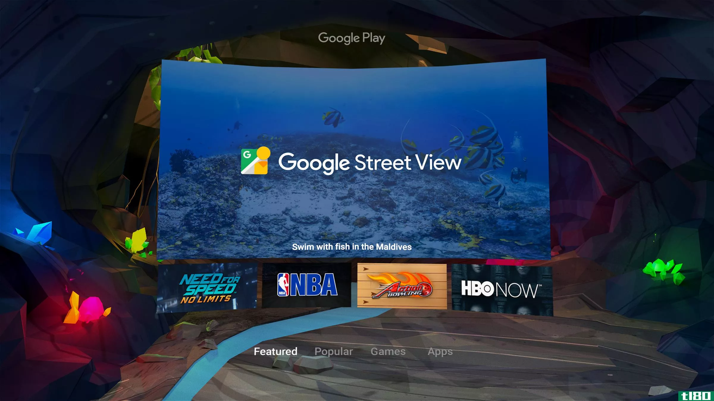 谷歌的虚拟现实平台包括与hbo、育碧、nba等的合作