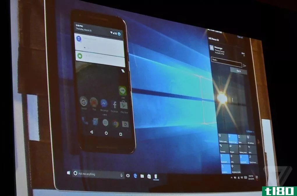 Windows10将把你的android手机通知带到你的电脑上