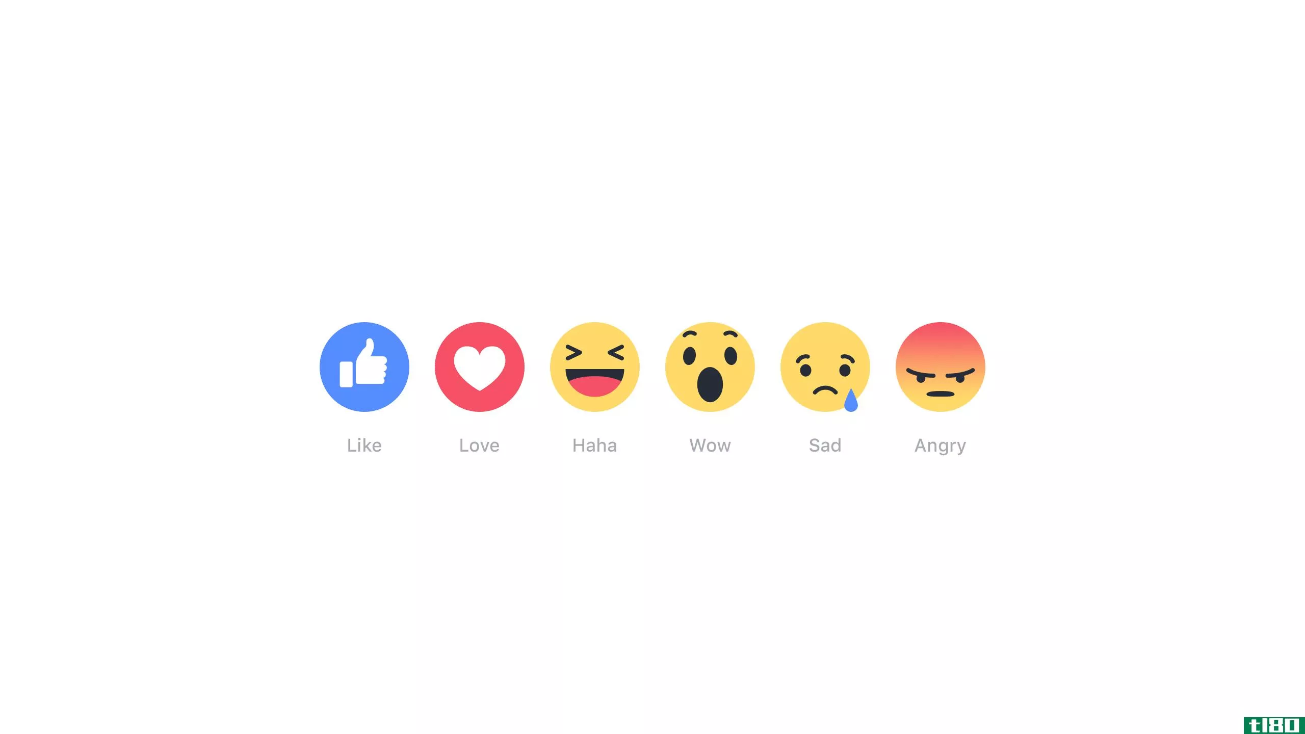 facebook在全球推出了类似按钮的反应