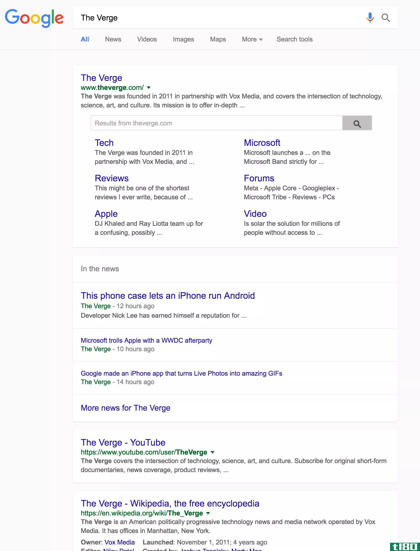谷歌正在测试一种新的桌面搜索材料设计布局