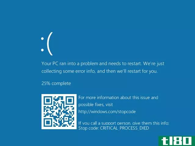 微软在Windows10死亡蓝屏上添加二维码