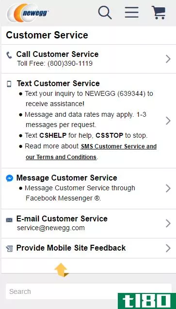 Newegg Facebook Messenger