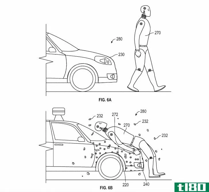 谷歌为自动驾驶汽车的行人传单申请专利