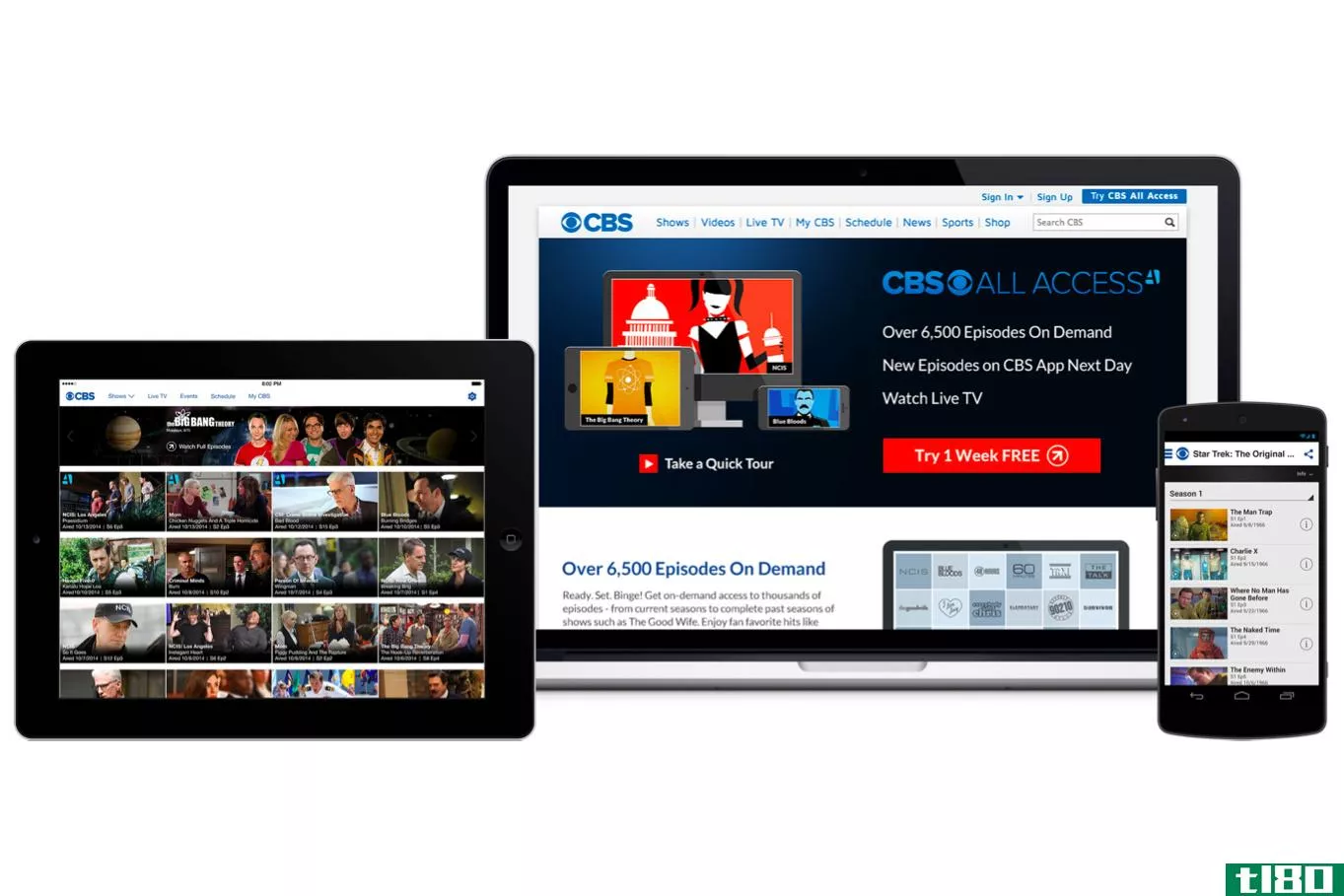 cbs所有接入和showtime流媒体服务的用户数量都在100万左右
