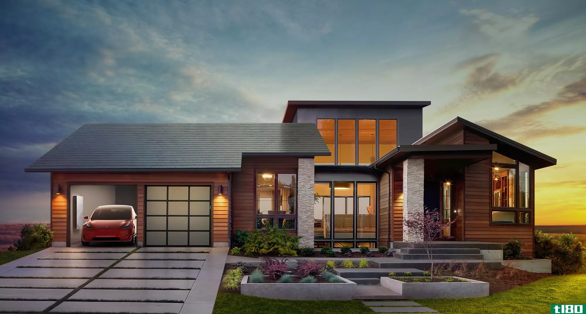 特斯拉推出带有更新电池存储系统的住宅“太阳能屋顶”
