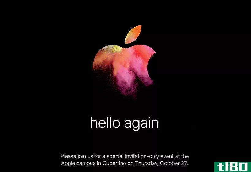 苹果将于10月27日举办一场mac活动：“你好”