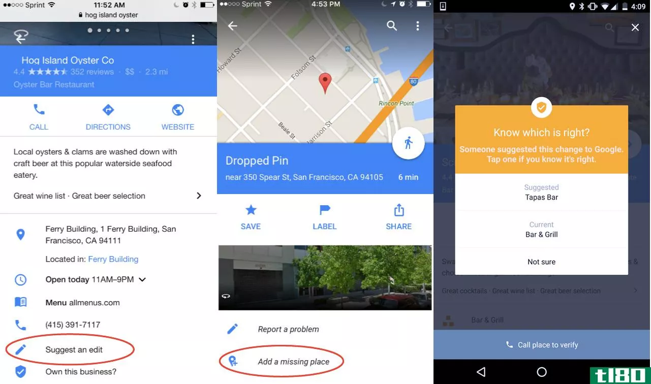 谷歌让用户更容易在地图上填空