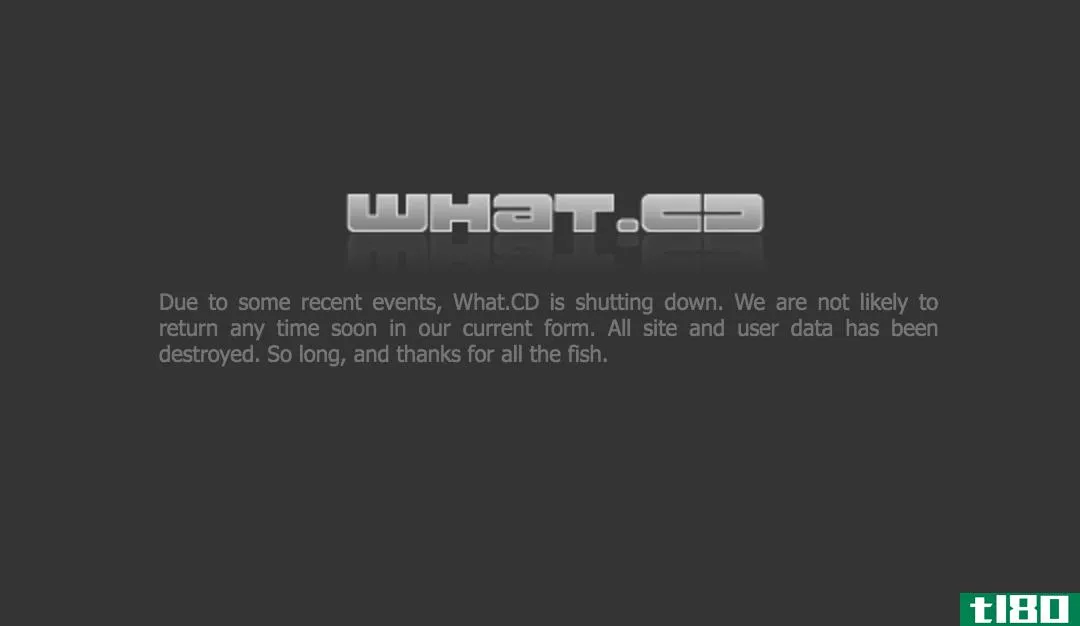 音乐激流网站what.cd已经关闭