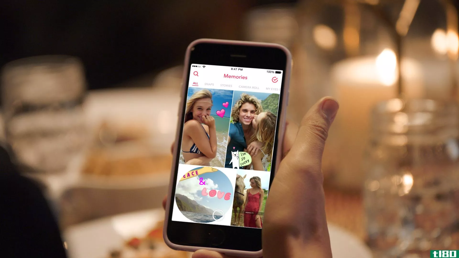 snapchat引入了记忆：可搜索、可共享的快照存档