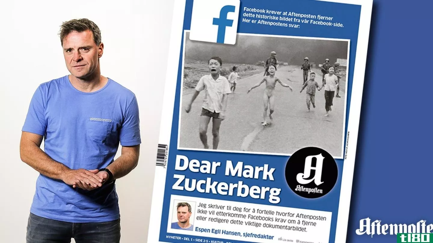 facebook删除“凝固汽油弹女孩”照片后，扎克伯格批评审查过度