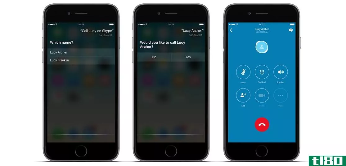 skype最新的ios应用程序更新允许您使用siri进行通话