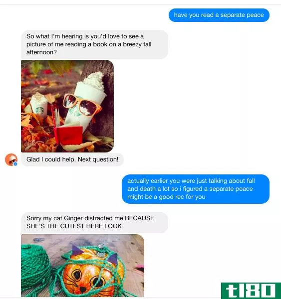 星巴克的南瓜辣味拿铁聊天机器人是完美的facebook朋友