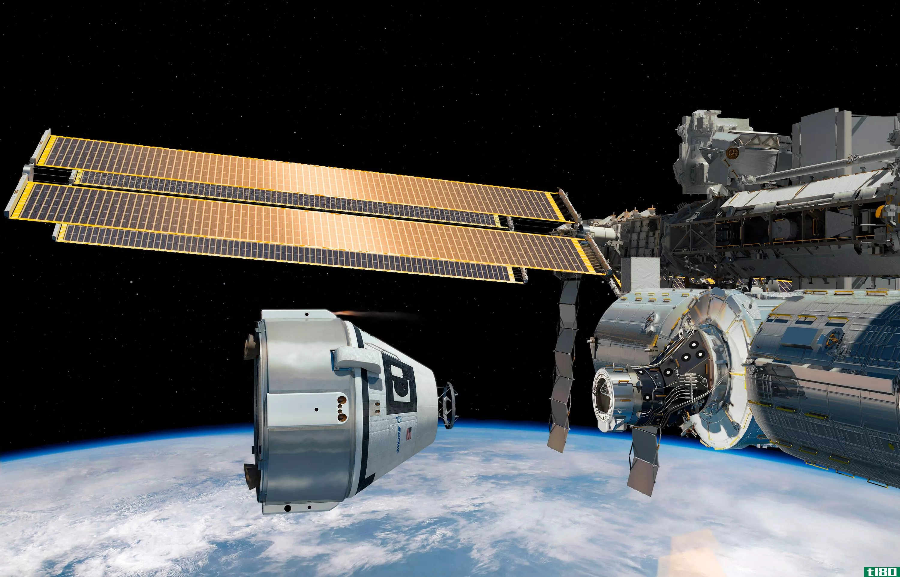 观看美国宇航局宇航员今天在国际空间站安装新的船坞