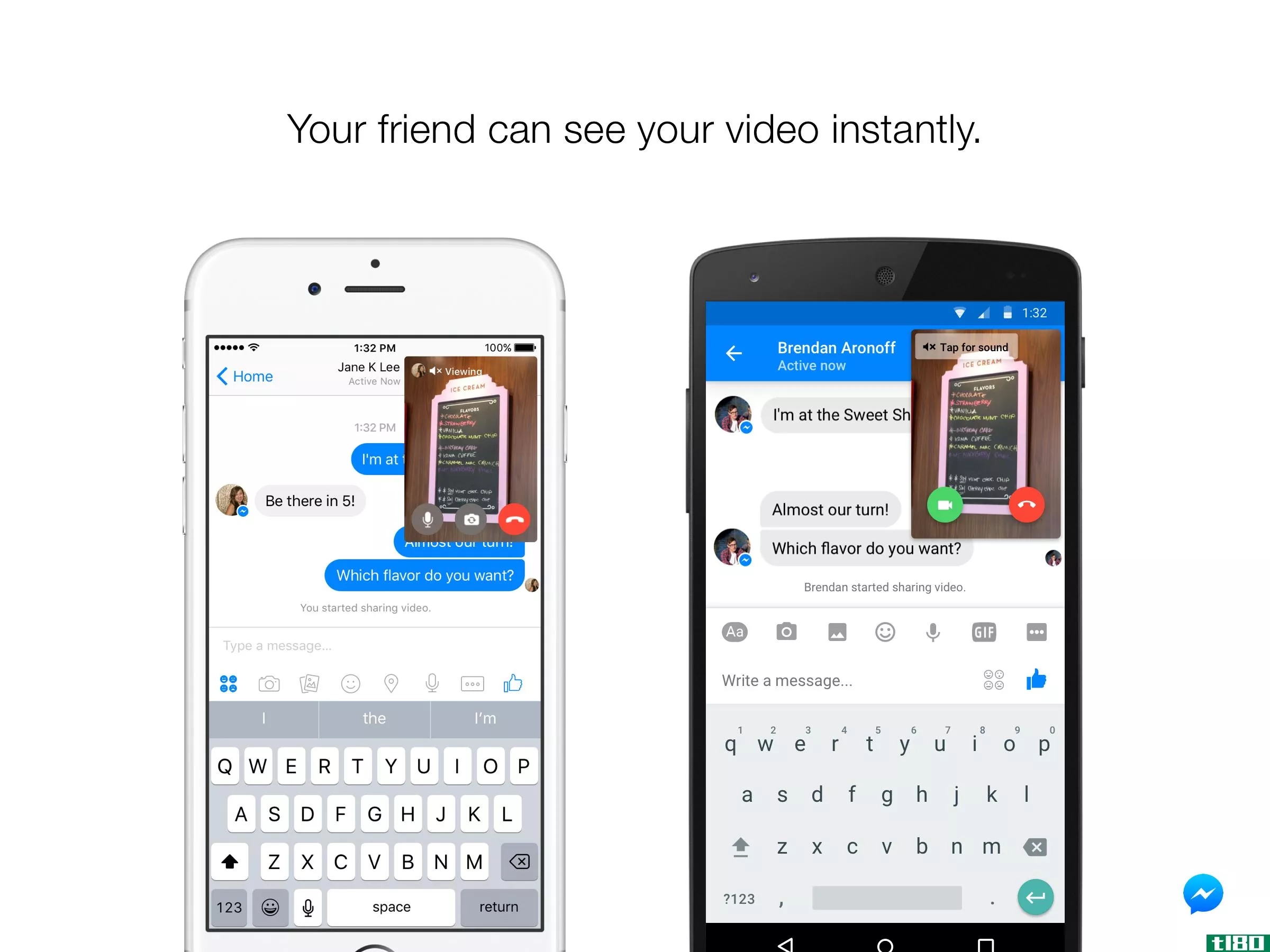 facebook messenger添加实时视频以增强您的信息